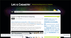 Desktop Screenshot of lifeischemistry.com